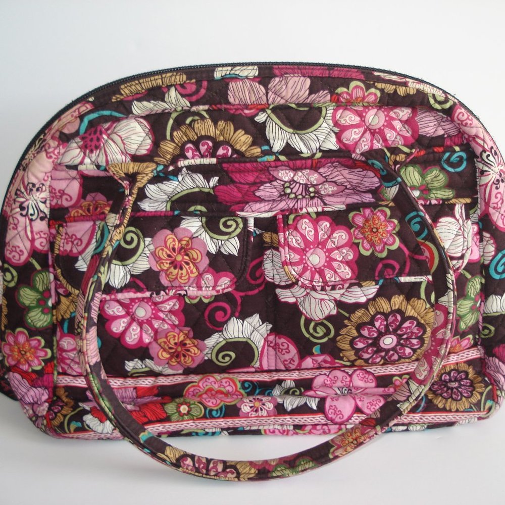 Vera Bradley Shoulder Bag Pink Mod Floral Pattern